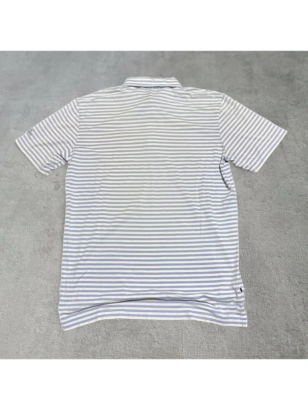 2013 Masters Big Pony Light blue & white striped polo shirt